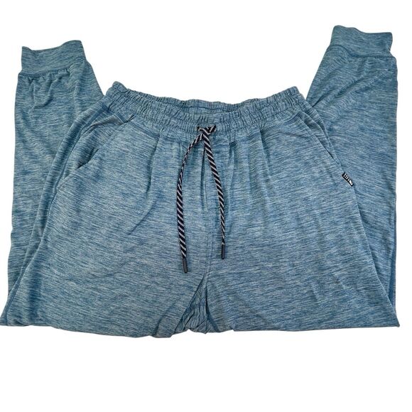 Salt Life SLX Brushed Performance Jogger Lounger Blue Sz L Unisex Drawstring - Picture 3 of 12